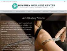 Tablet Screenshot of duxburywellness.com